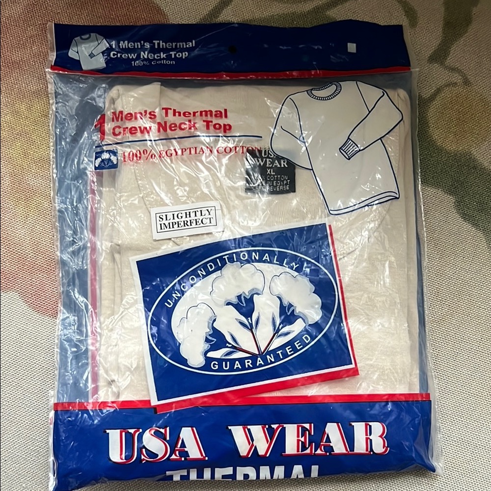 USA Wear Men's Thermal Crew Neck Top